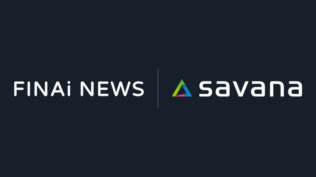 FinAi News and Savana logos, from coverage of operational AI in banking
