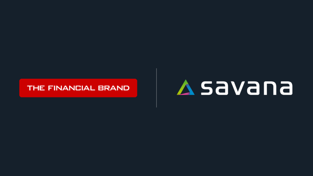 The Financial Brand and Savana logos, from coverage of AI readiness in banking