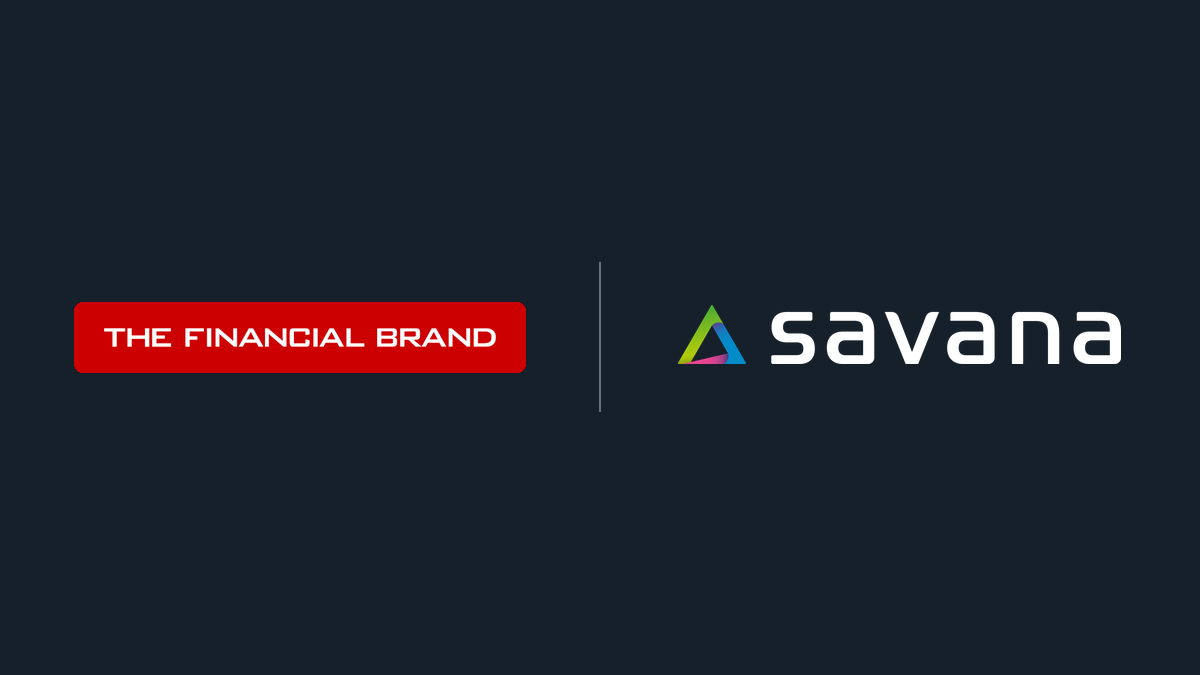 The Financial Brand and Savana logos, from coverage of AI readiness in banking